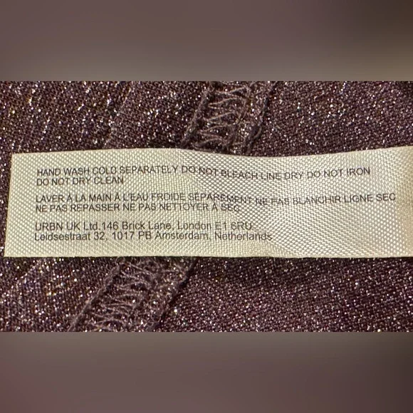 NEW Free People Intimately L Mesh So Well Layering Top Red Wine Metallic NWT - Picture 9 of 11